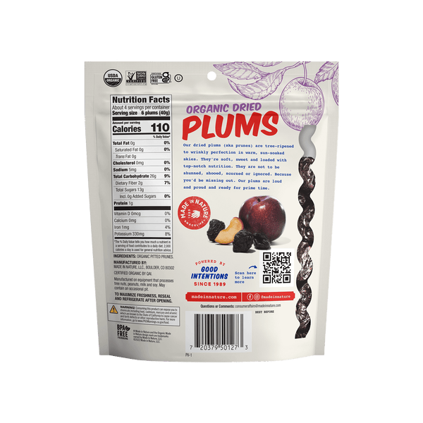 Buy Organic Dried Plums Well Pruned Made In Nature