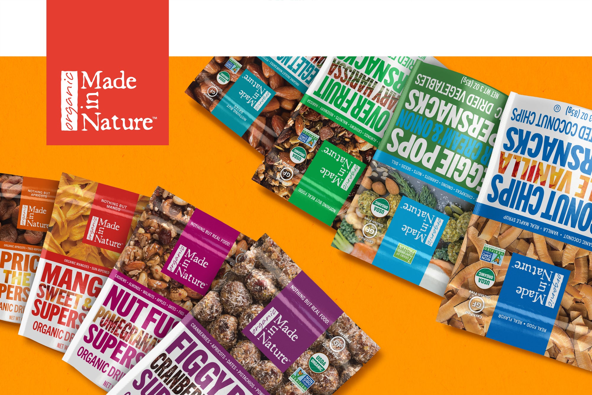 Made In Nature Unleashes Its Full Line of New Organic Supersnacks™