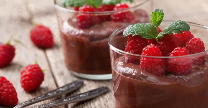 raspberry pudding