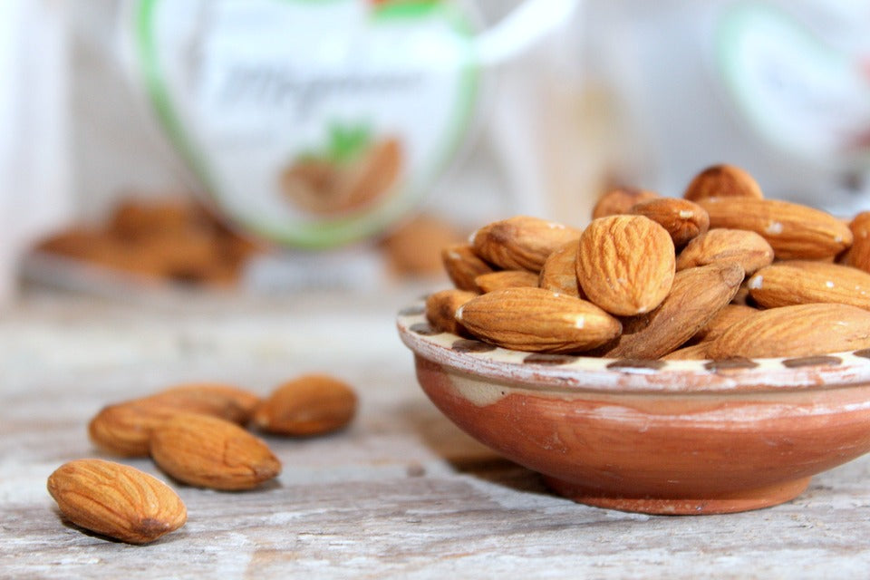 almonds in bowl