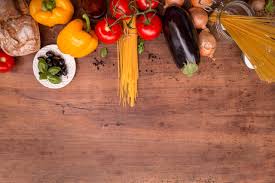 veggies on wood board