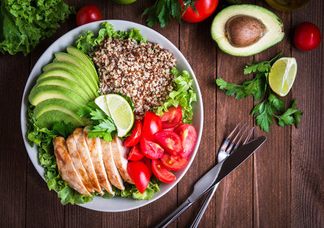 avocado chicken bowl
