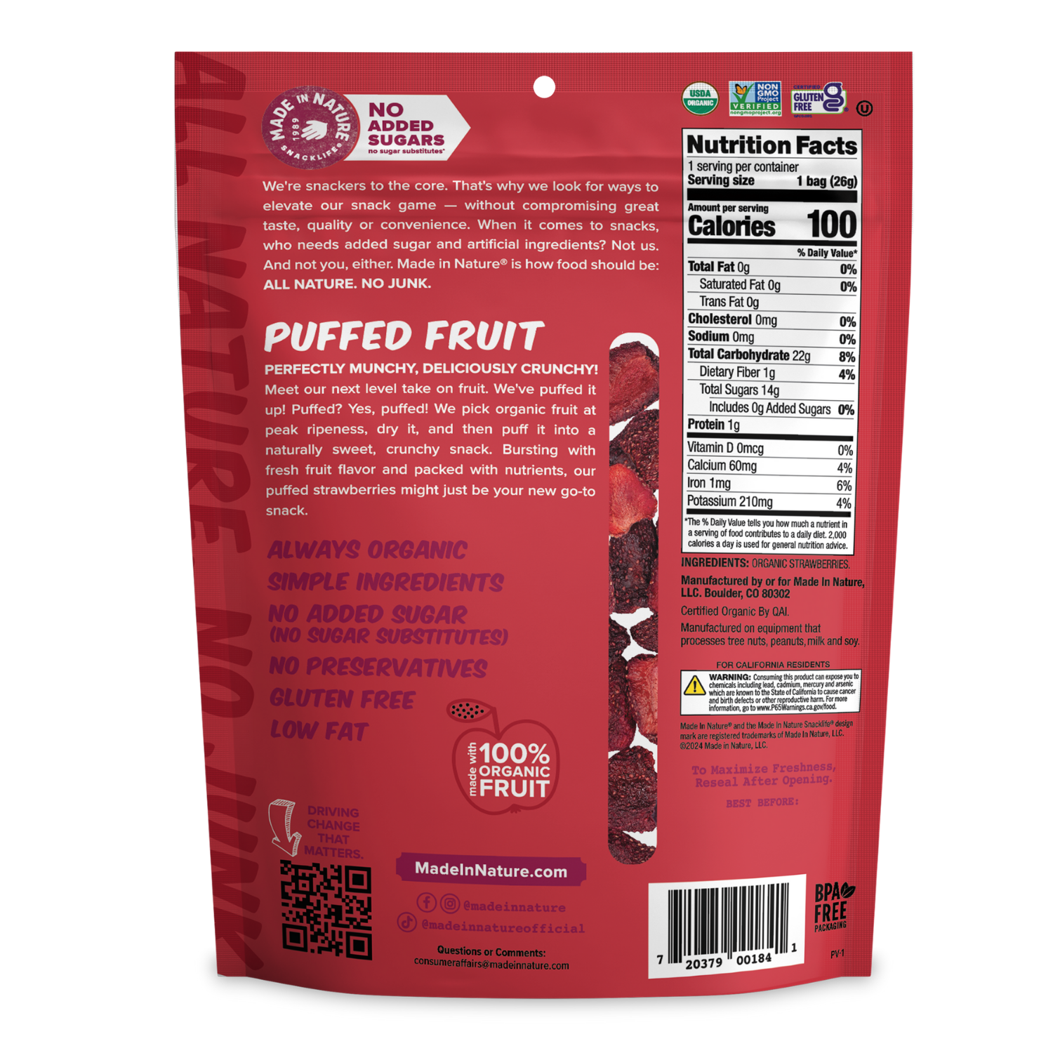 Puffed Strawberry
