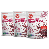 3 packs of dried cranberries