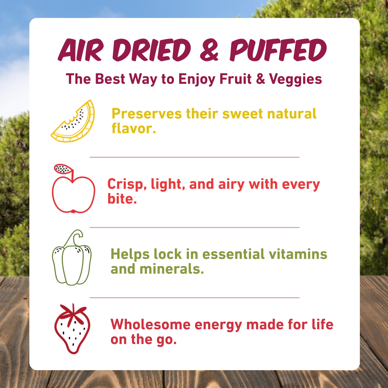 Puffed Fruit Medley