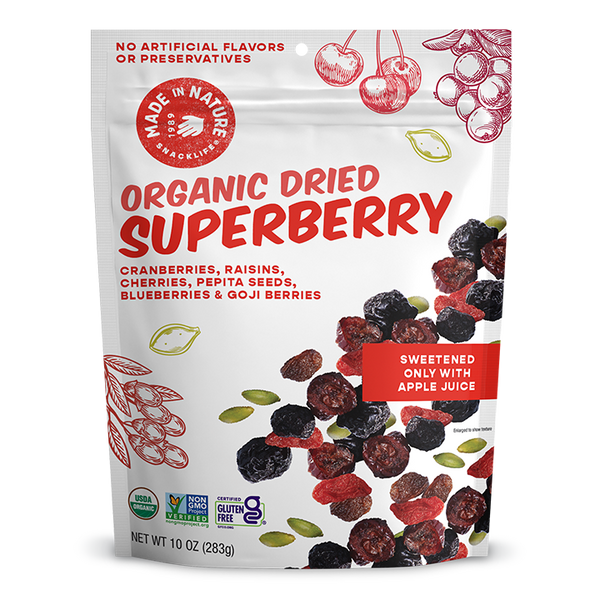 Superberry Fruit Fusion Dried Berries & Seeds | Made In Nature