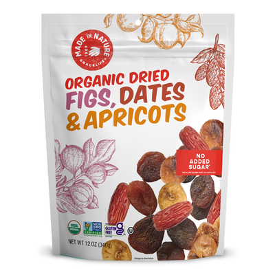 Organic Dried Figs, Dates & Apricots