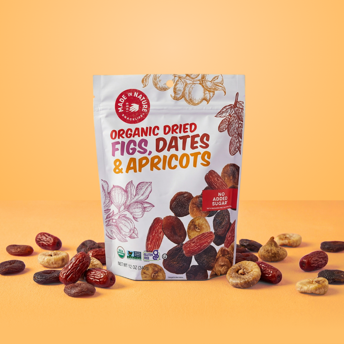 Organic Dried Figs, Dates & Apricots