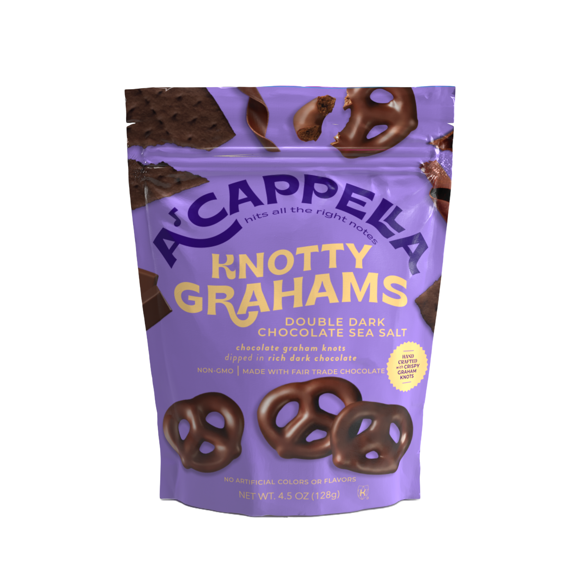 Double Dark Chocolate Sea Salt Knotty Grahams