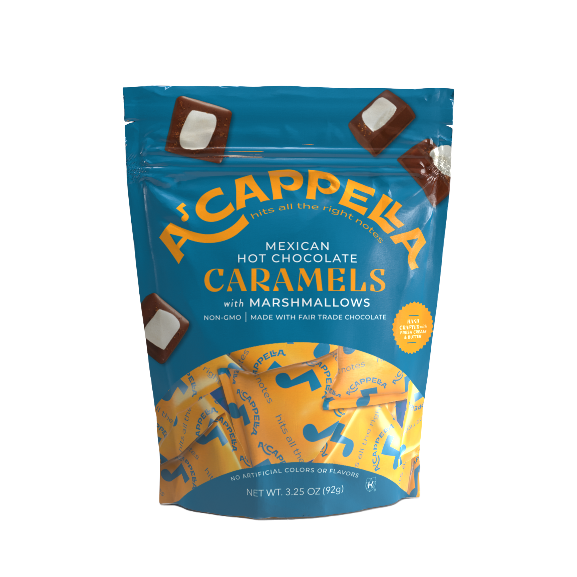 Mexican Hot Chocolate Caramels with Marshmallows