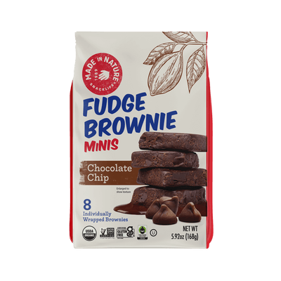 Chocolate Chip Fudge Brownie Minis