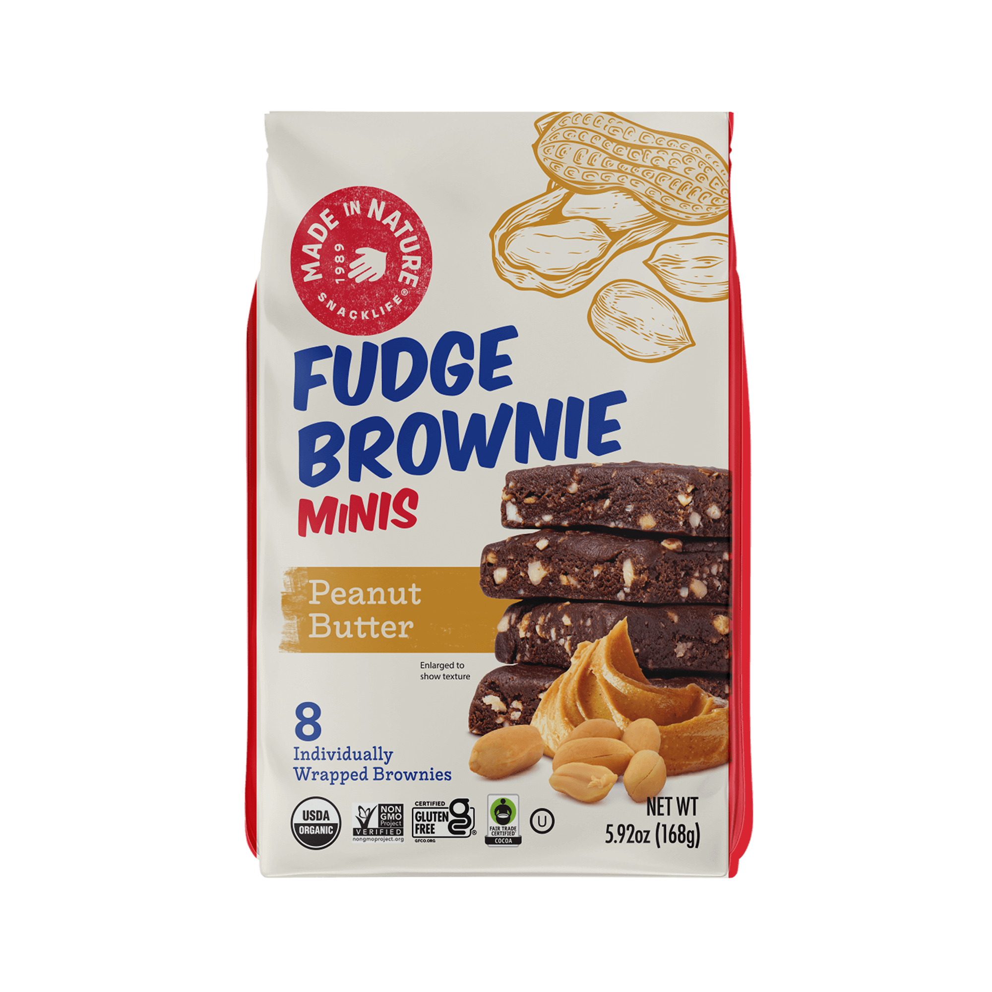 Peanut Butter Fudge Brownie Minis