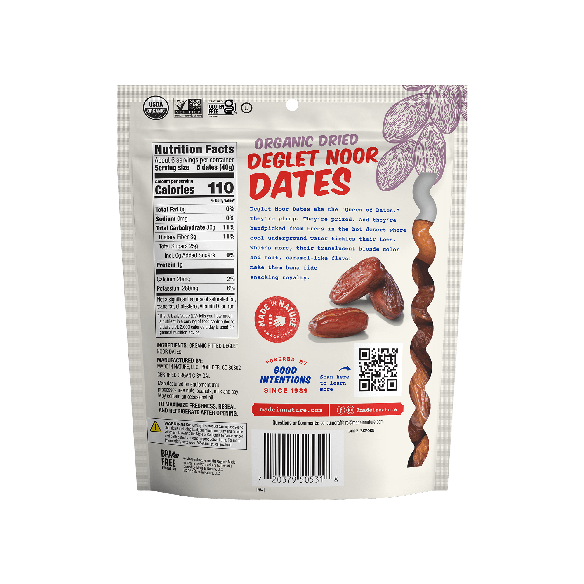 Dried Deglet Noor Dates