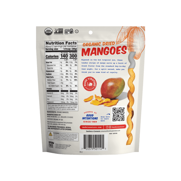 Buy Dried Mangoes Organic TreeRipened Snacks Made In Nature
