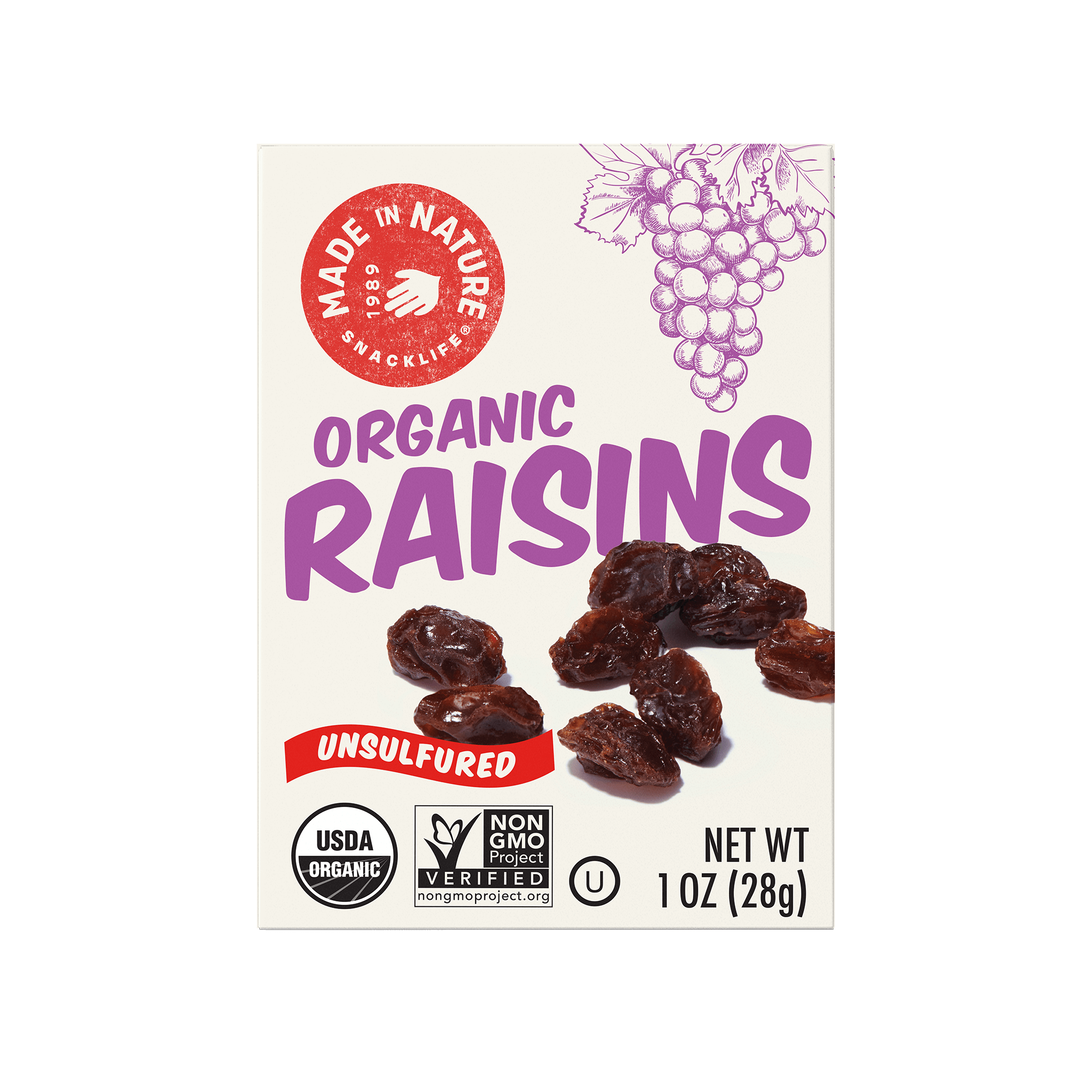 Buy Organic Raisins Sun Dried in California Made In Nature