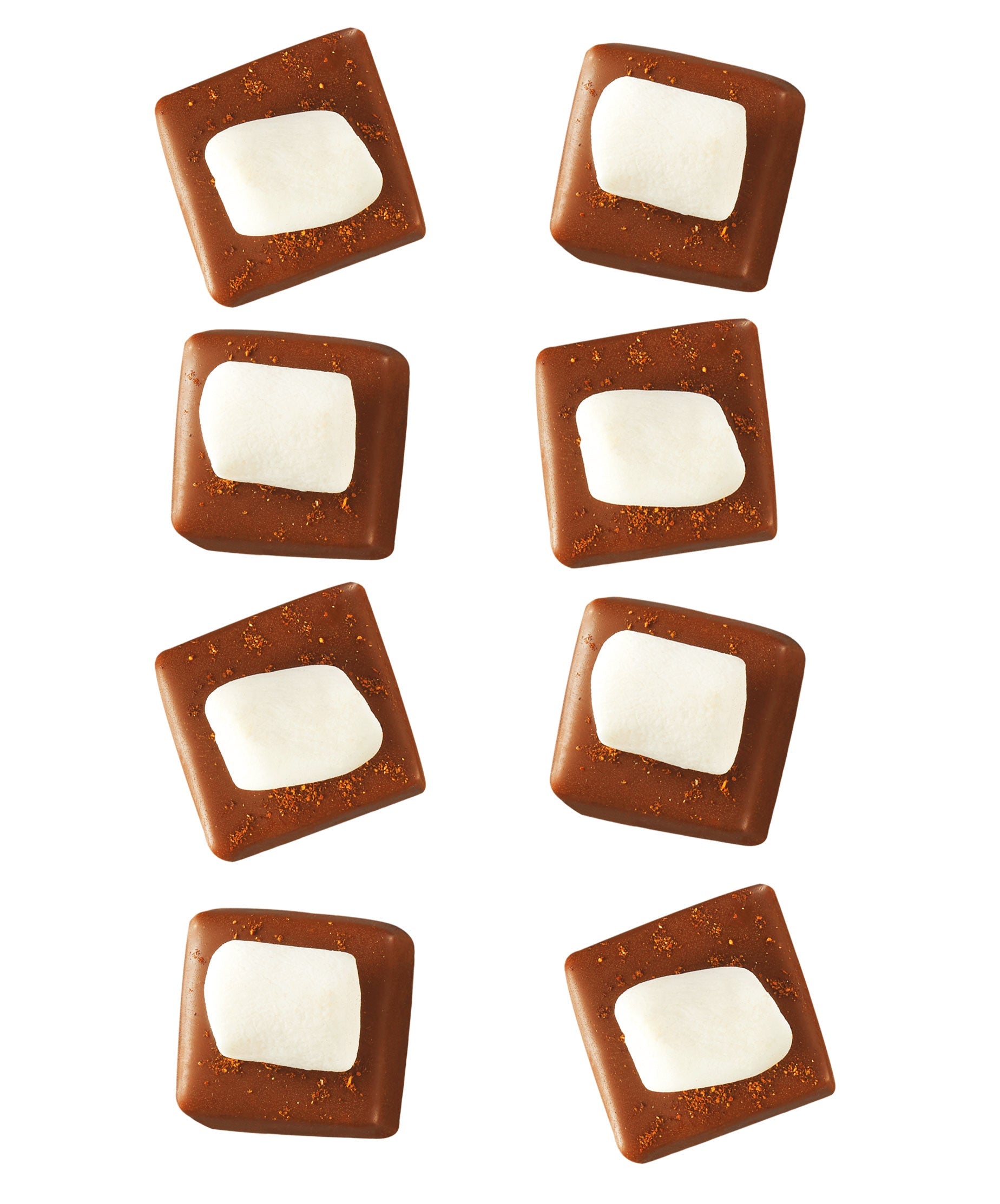 Mexican Hot Chocolate Caramels with Marshmallows